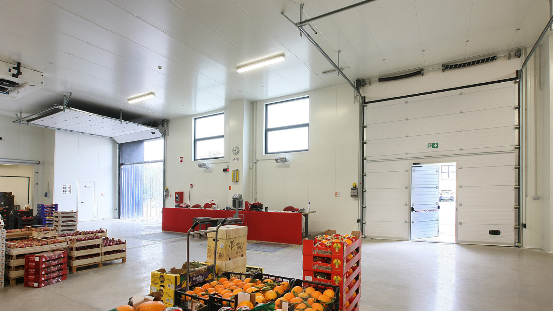 Sezionale industriale Iridium Doors per cantine e strutture vitivinicole