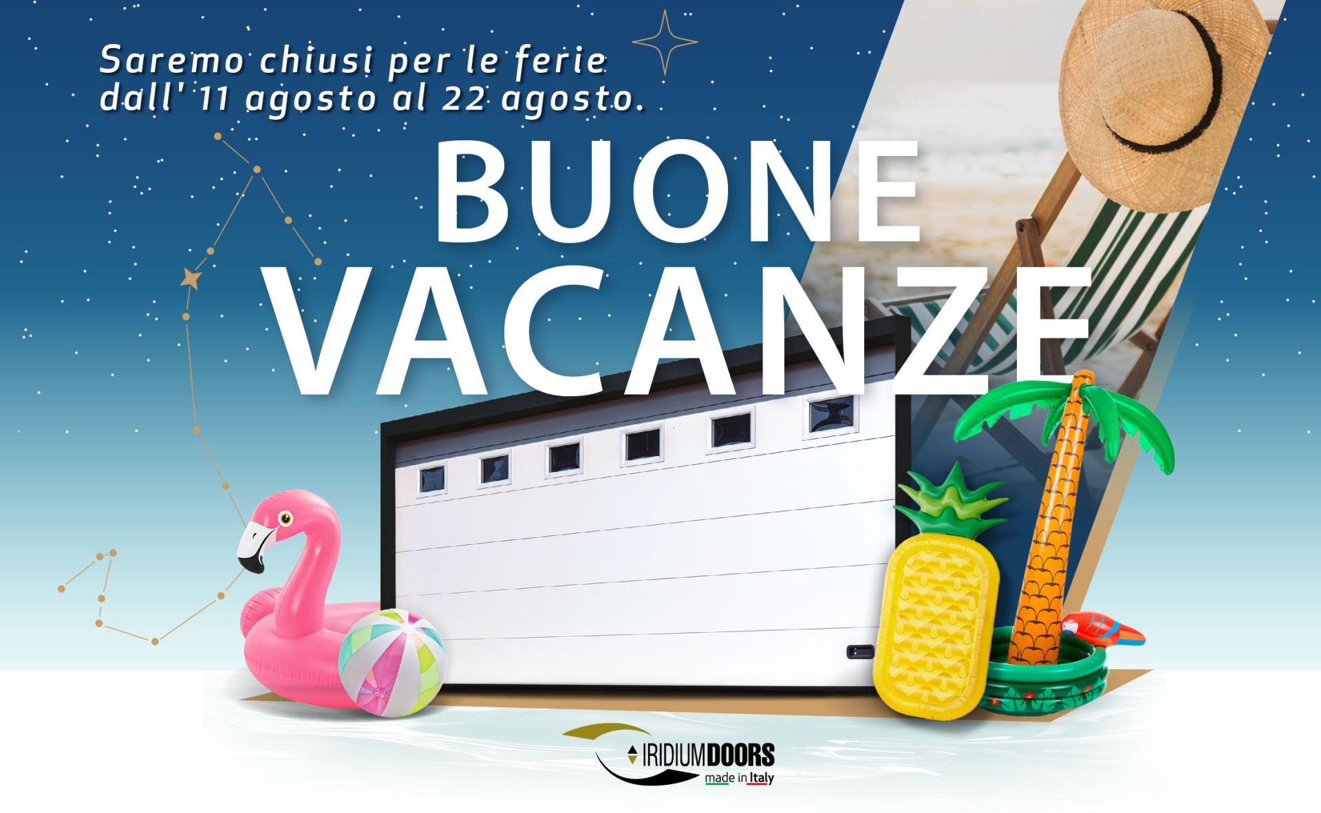 Buone Vacanze 2025 da Iridium Doors